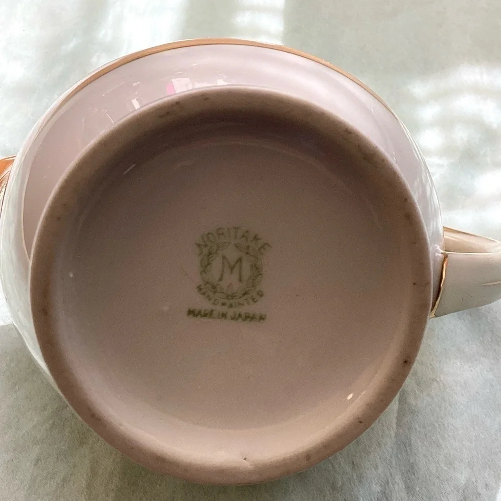 Antique Hand Painted Noritake Moriage Creamer